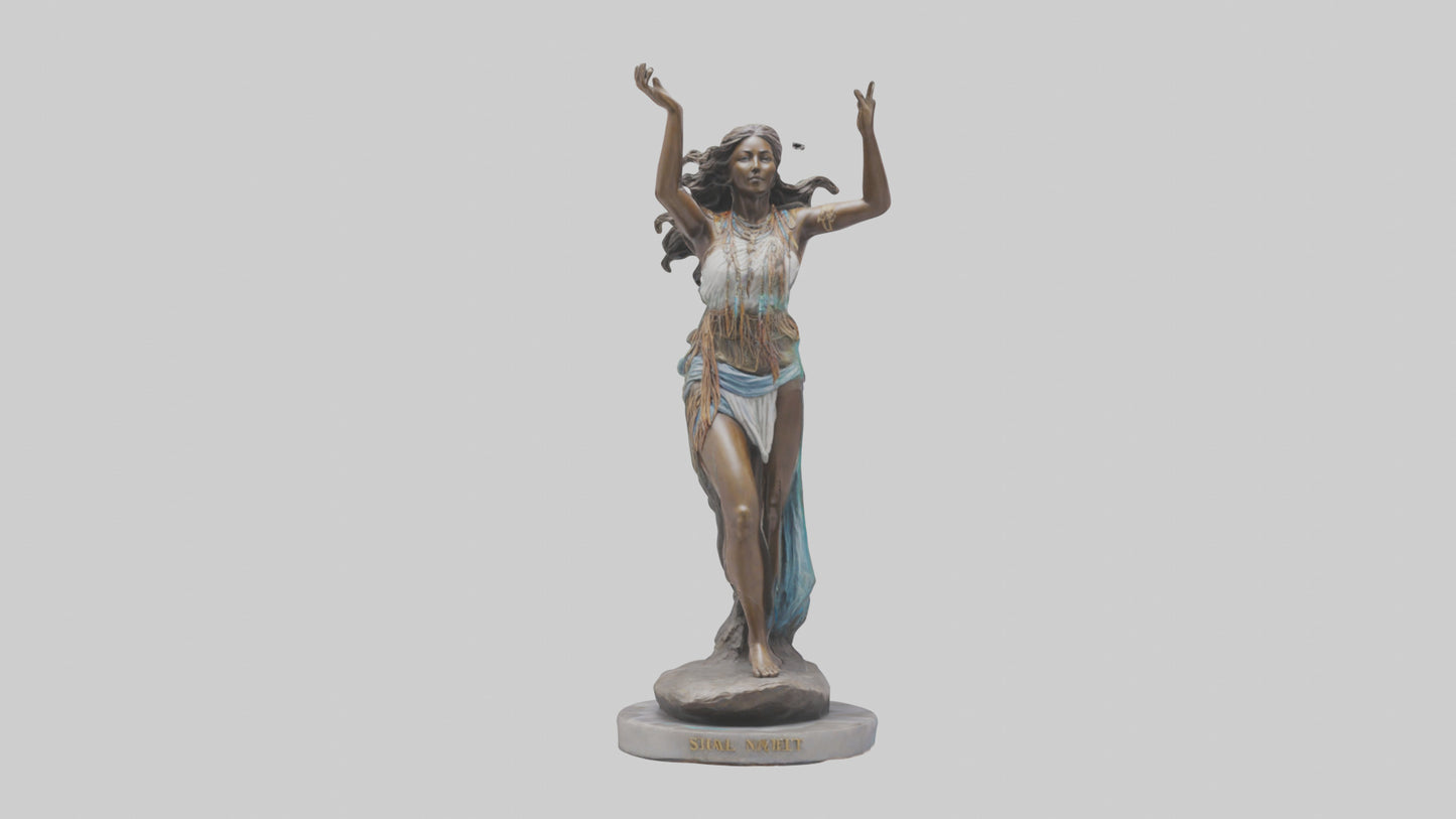 3D model Free Spirit Rising statue model VR / AR / low-poly