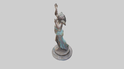 3D model Free Spirit Rising statue model VR / AR / low-poly