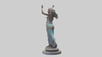 3D model Free Spirit Rising statue model VR / AR / low-poly