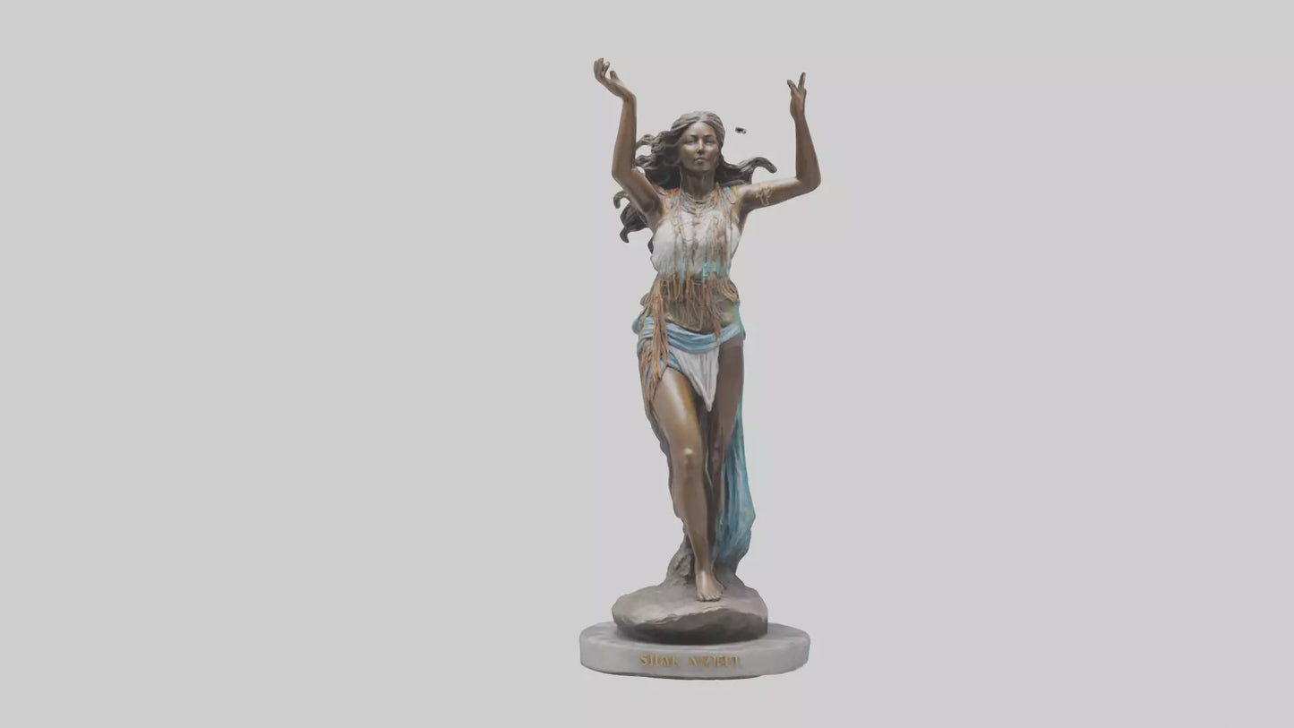 3D model Free Spirit Rising statue model VR / AR / low-poly