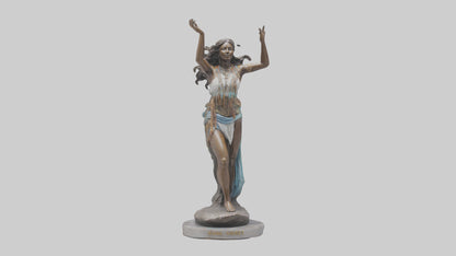3D model Free Spirit Rising statue model VR / AR / low-poly