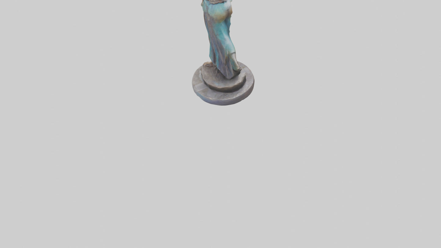 3D model Free Spirit Rising statue model VR / AR / low-poly
