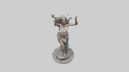 3D model Free Spirit Rising statue model VR / AR / low-poly