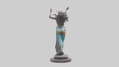 3D model Free Spirit Rising statue model VR / AR / low-poly