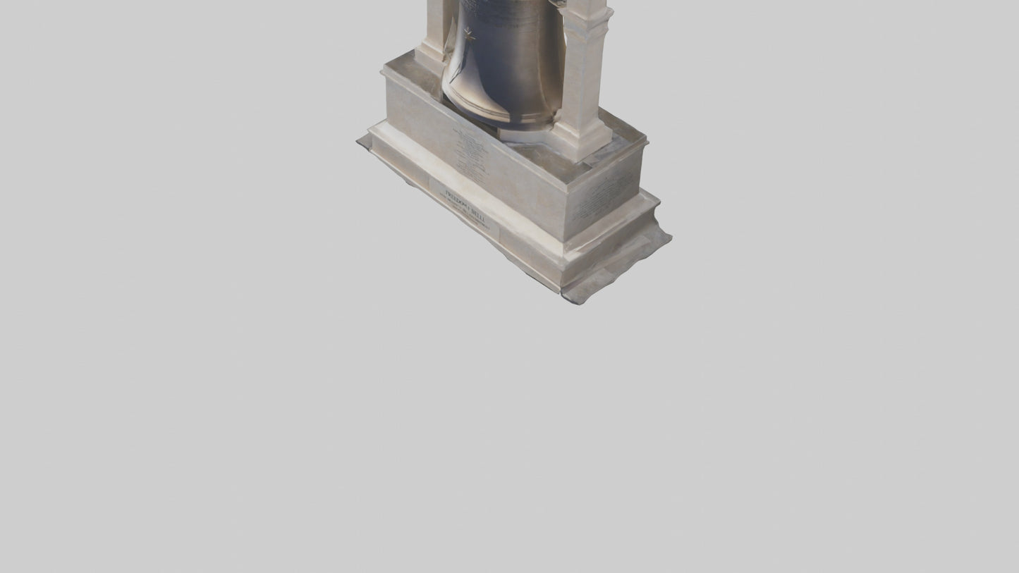 Freedom Bell monument model 3D model