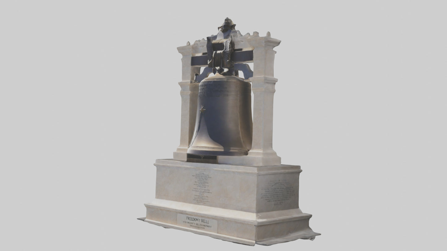 Freedom Bell monument model 3D model
