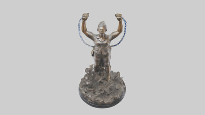 Freedom Breakthrough statue model VR / AR / low-poly