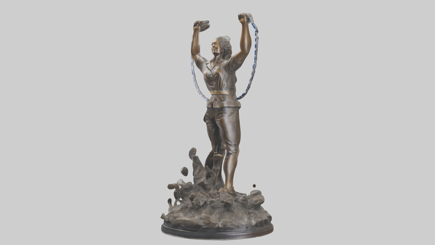 Freedom Breakthrough statue model VR / AR / low-poly