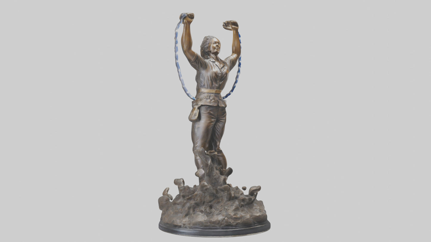 Freedom Breakthrough statue model VR / AR / low-poly