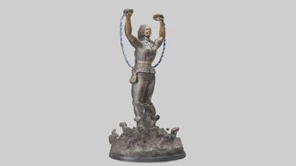 Freedom Breakthrough statue model VR / AR / low-poly