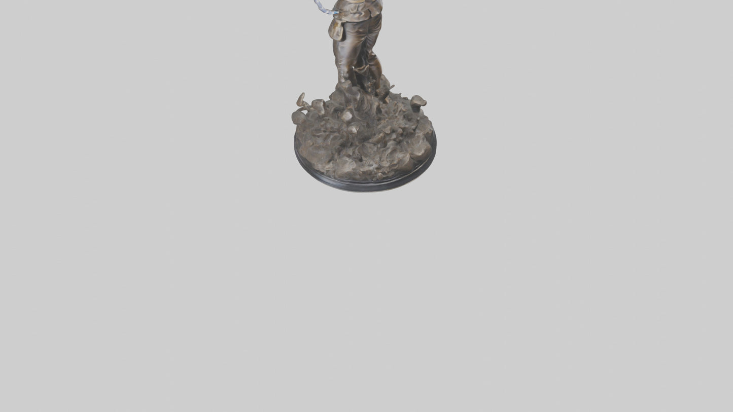 Freedom Breakthrough statue model VR / AR / low-poly
