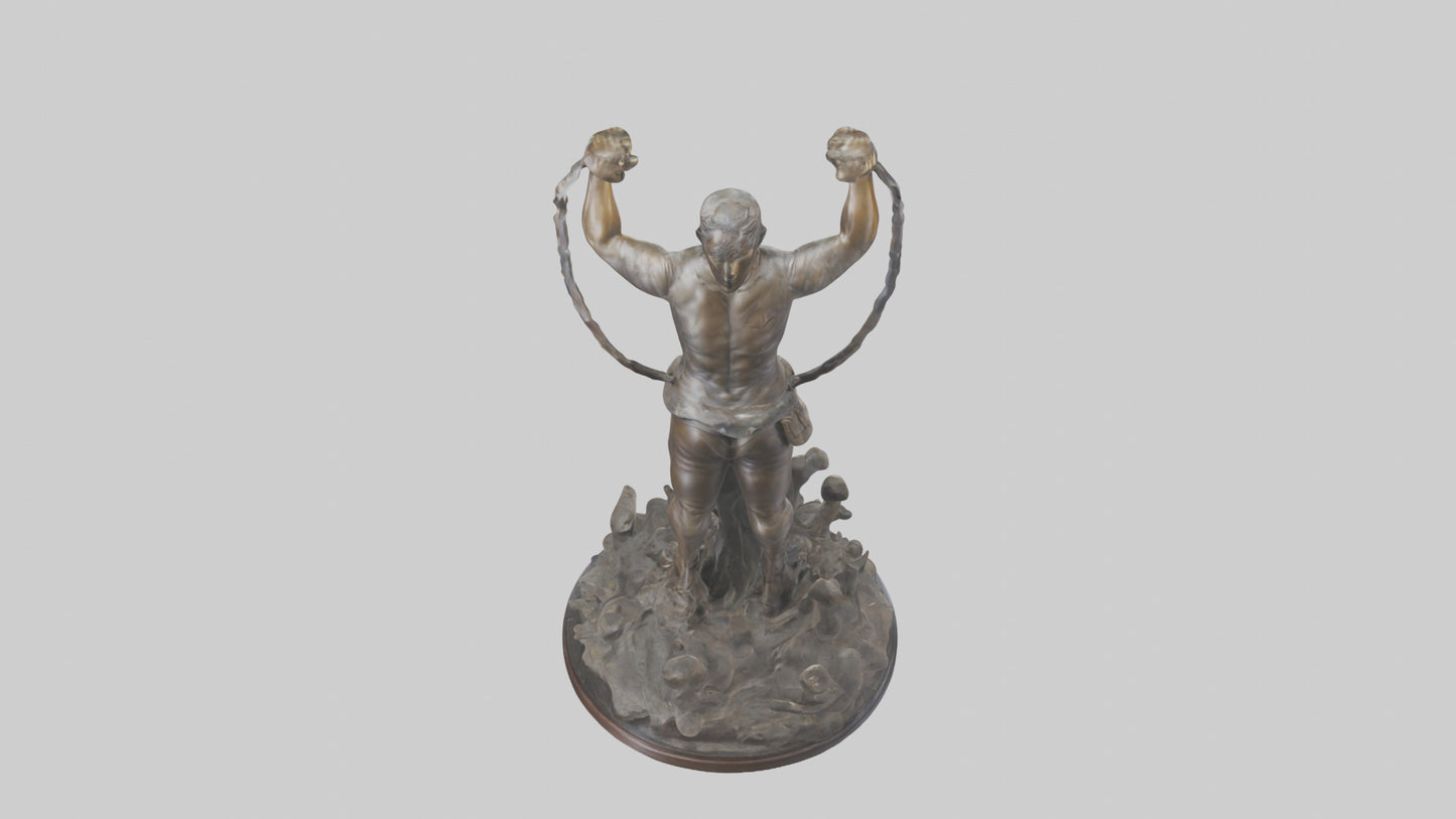Freedom Breakthrough statue model VR / AR / low-poly