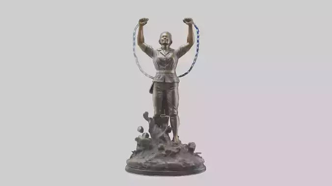 Freedom Breakthrough statue model VR / AR / low-poly