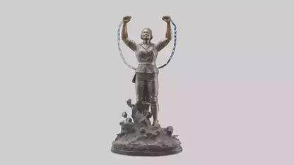 Freedom Breakthrough statue model VR / AR / low-poly