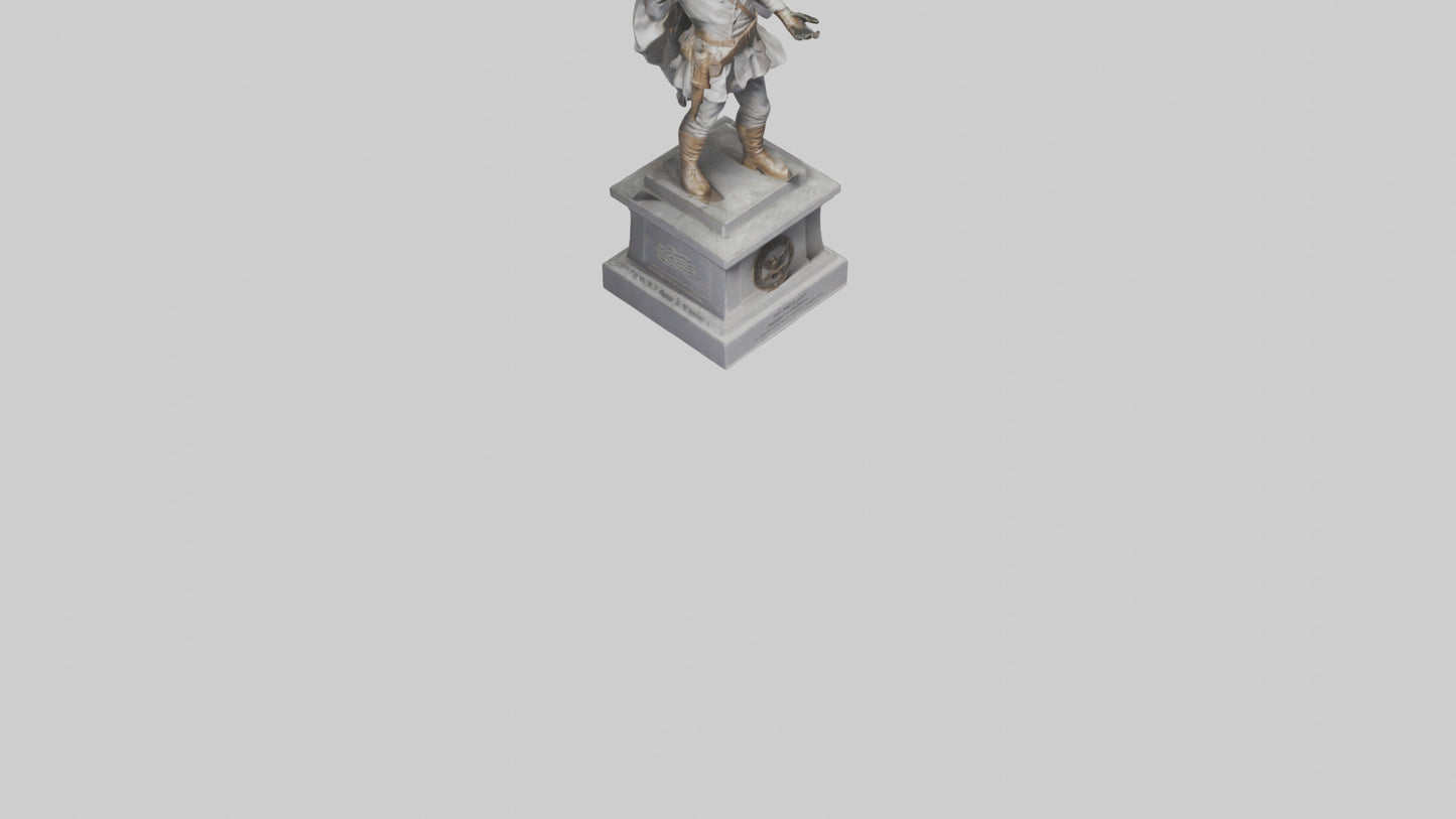 Freedom Fighter statue model 2 3D model