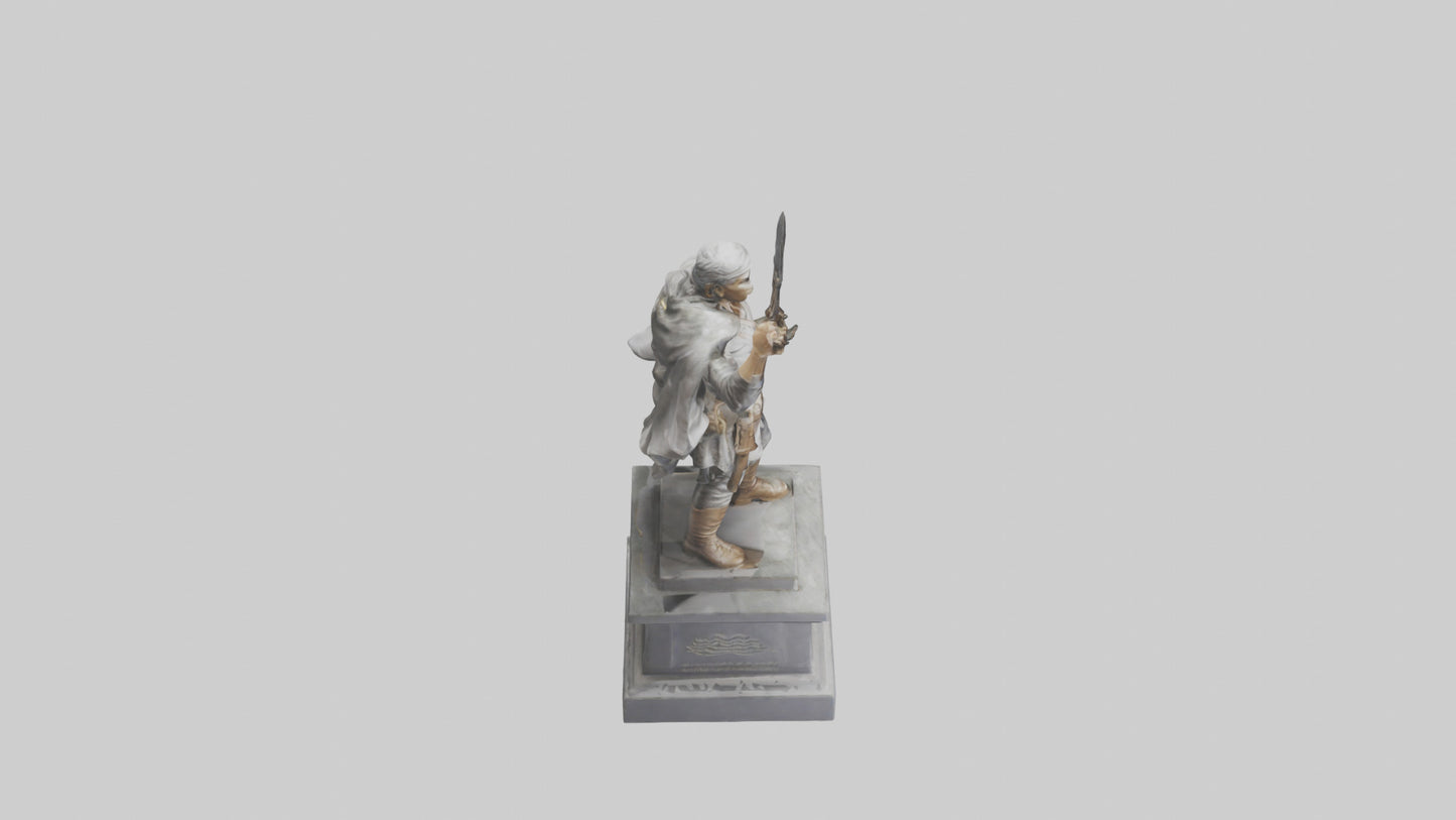 Freedom Fighter statue model 2 3D model