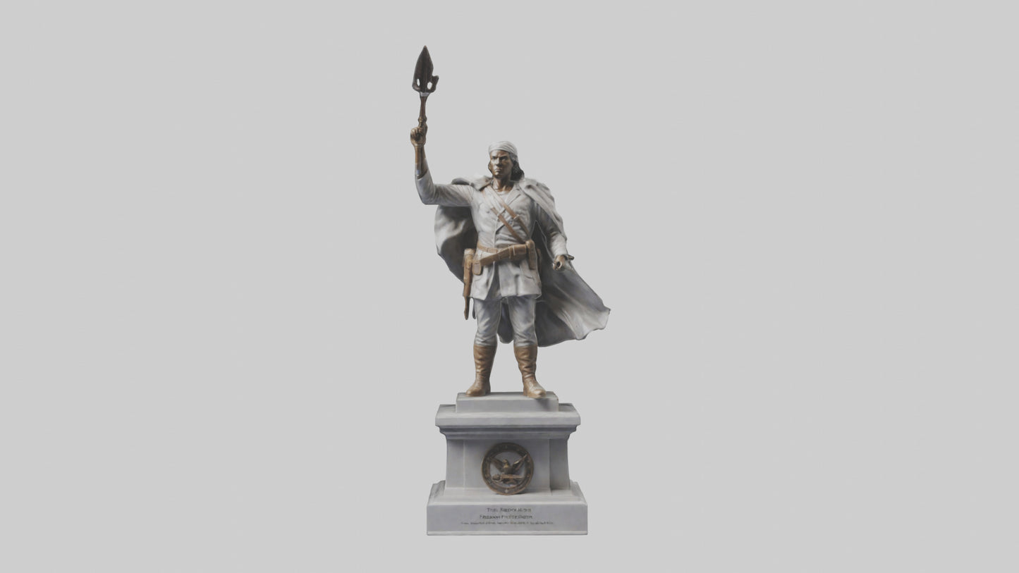 Freedom Fighter statue model 2 3D model