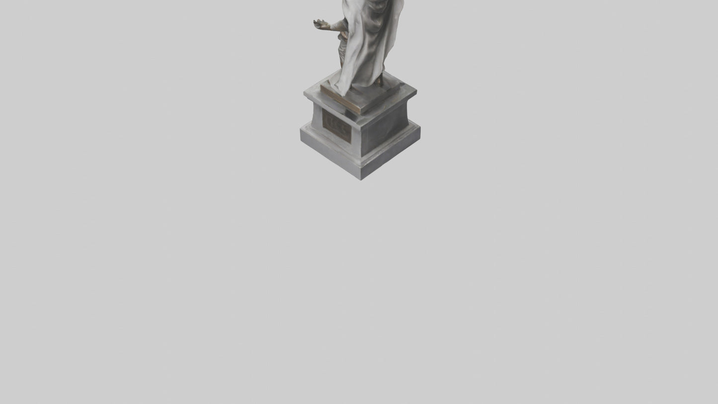 Freedom Fighter statue model 2 3D model