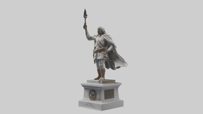 Freedom Fighter statue model 2 3D model