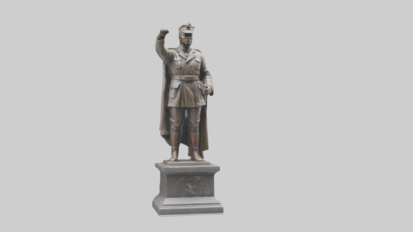 Freedom Fighter statue model 2 3D model