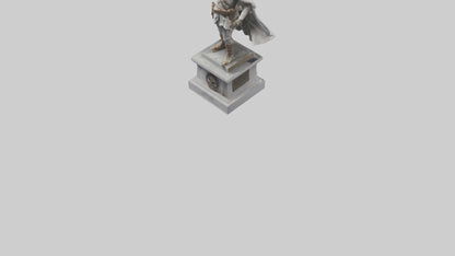 Freedom Fighter statue model 2 3D model
