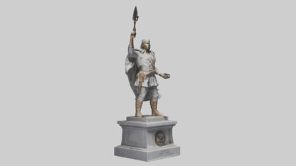 Freedom Fighter statue model 2 3D model