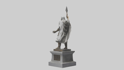 Freedom Fighter statue model 2 3D model
