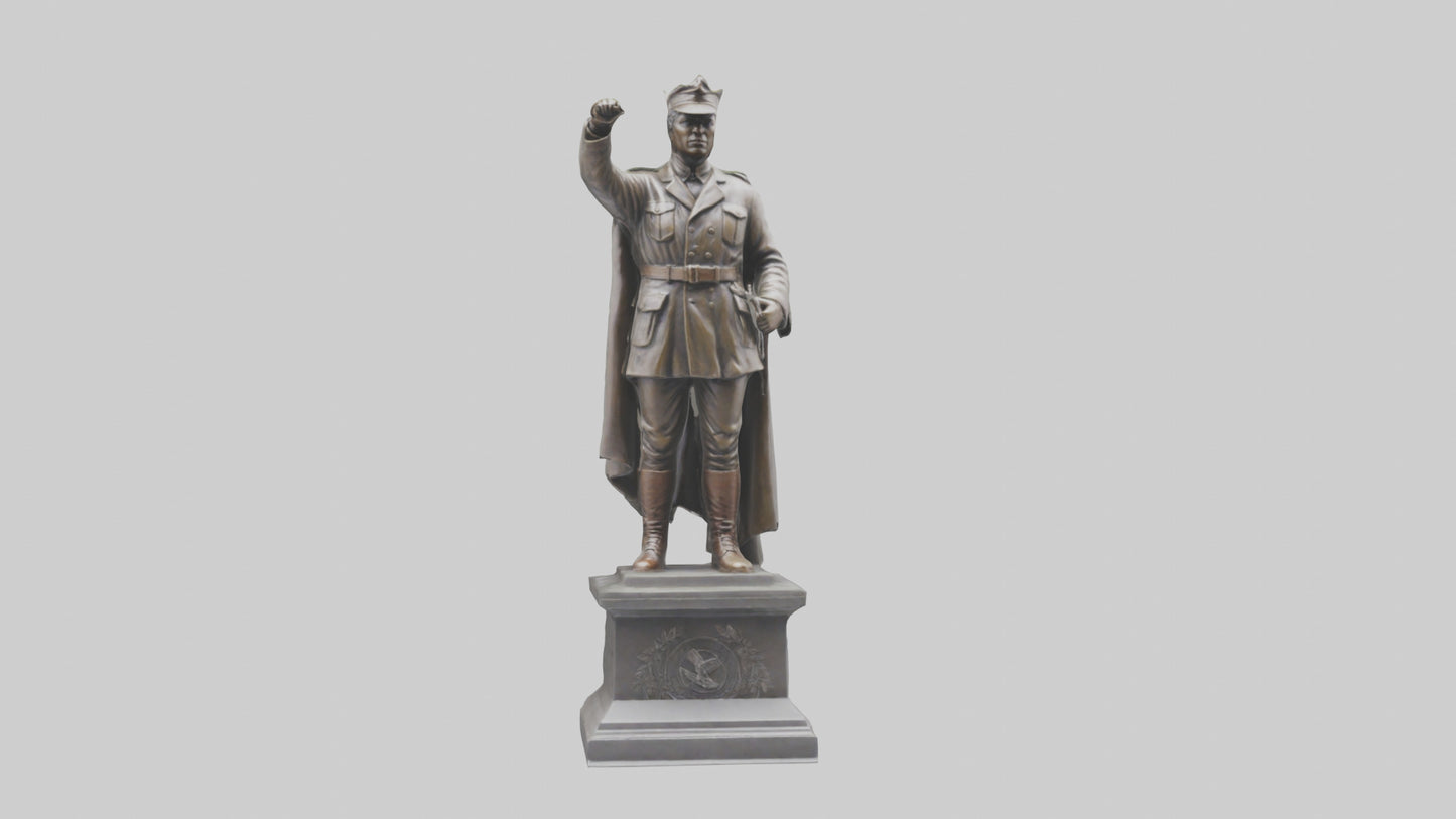 Freedom Fighter statue model 2 3D model