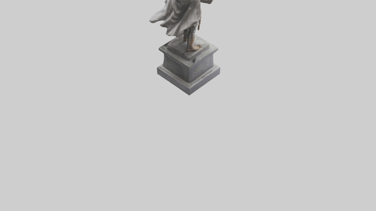 Freedom Fighter statue model 2 3D model
