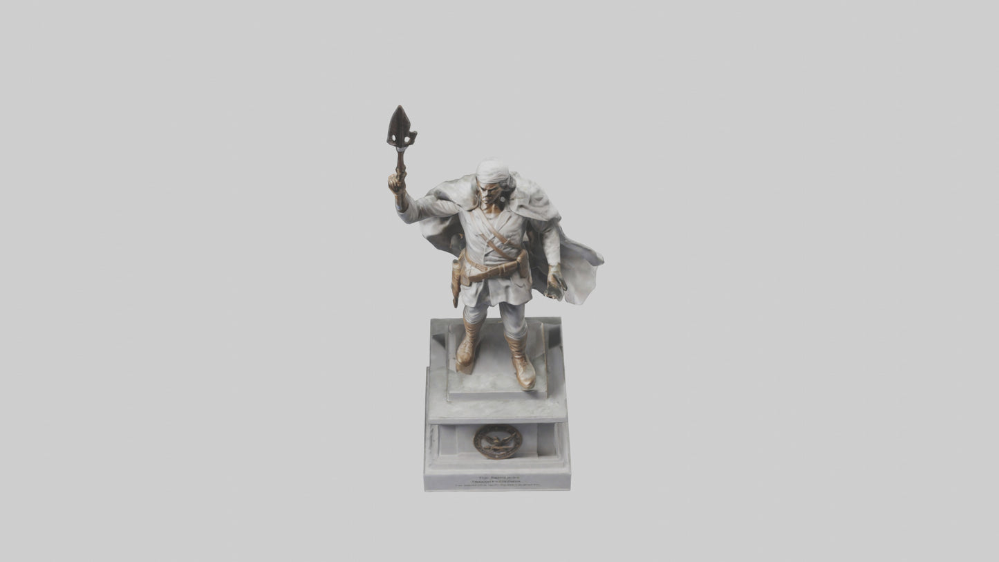 Freedom Fighter statue model 2 3D model