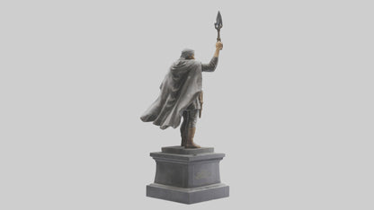 Freedom Fighter statue model 2 3D model