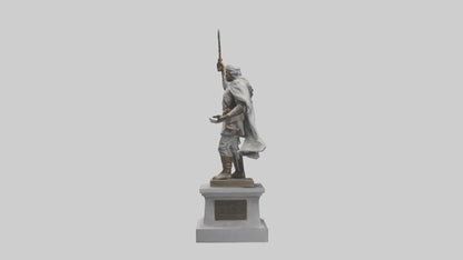 Freedom Fighter statue model 2 3D model