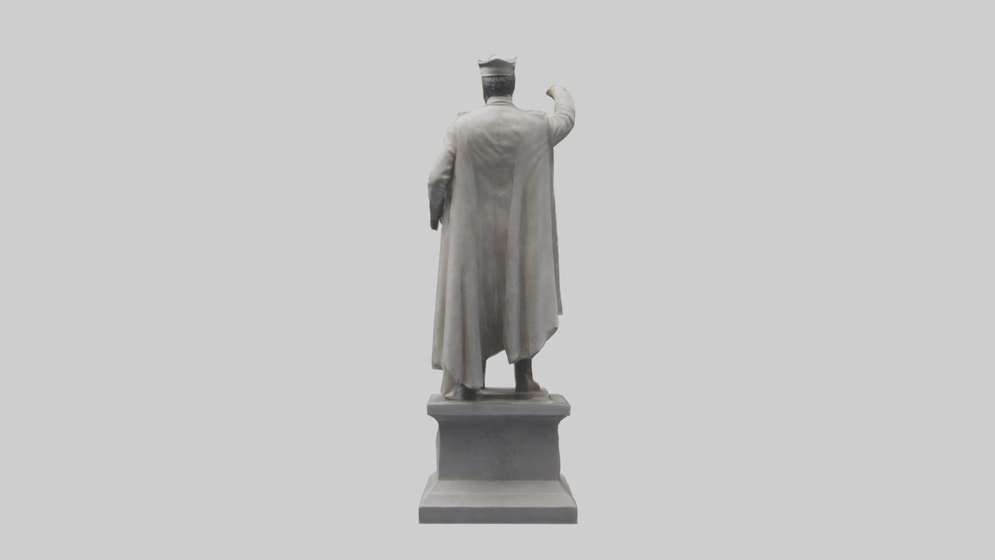 Freedom Fighter Statue model VR / AR / low-poly