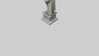 Freedom Fighter Statue model VR / AR / low-poly