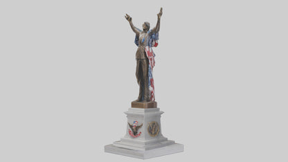 Freedom Forever statue model 3D model