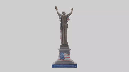 Freedom Forever statue model 3D model