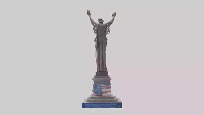 Freedom Forever statue model 3D model