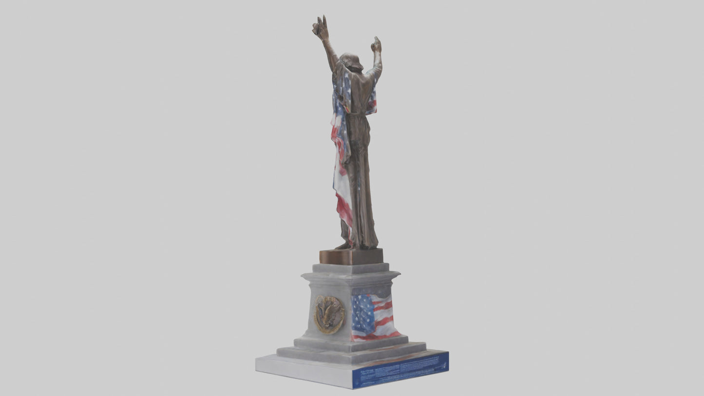 Freedom Forever statue model 3D model