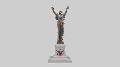 Freedom Forever statue model 3D model