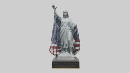 3D model Freedom from Fear statue model VR / AR / low-poly