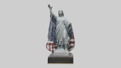 3D model Freedom from Fear statue model VR / AR / low-poly