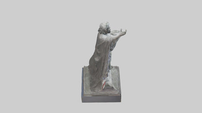 3D model Freedom from Fear statue model VR / AR / low-poly