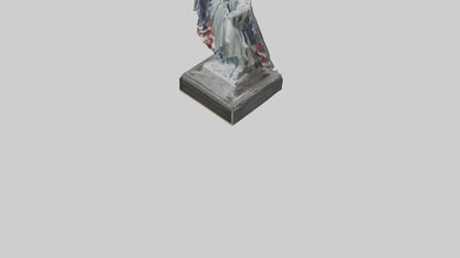 3D model Freedom from Fear statue model VR / AR / low-poly