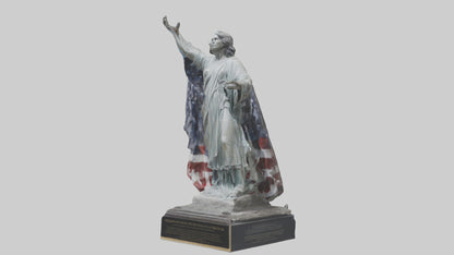 3D model Freedom from Fear statue model VR / AR / low-poly