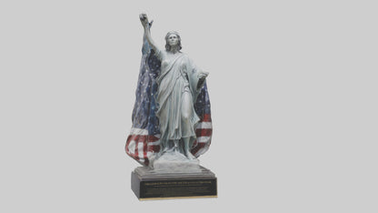 3D model Freedom from Fear statue model VR / AR / low-poly