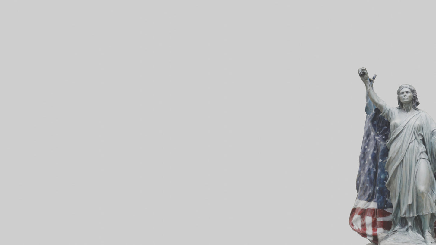 3D model Freedom from Fear statue model VR / AR / low-poly