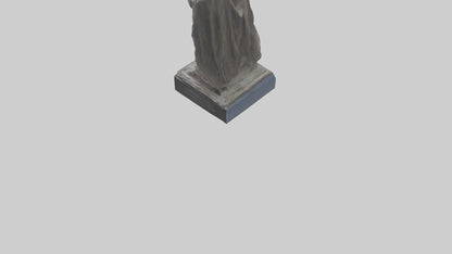 3D model Freedom from Fear statue model VR / AR / low-poly