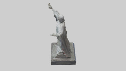 3D model Freedom from Fear statue model VR / AR / low-poly