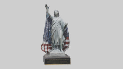 3D model Freedom from Fear statue model VR / AR / low-poly