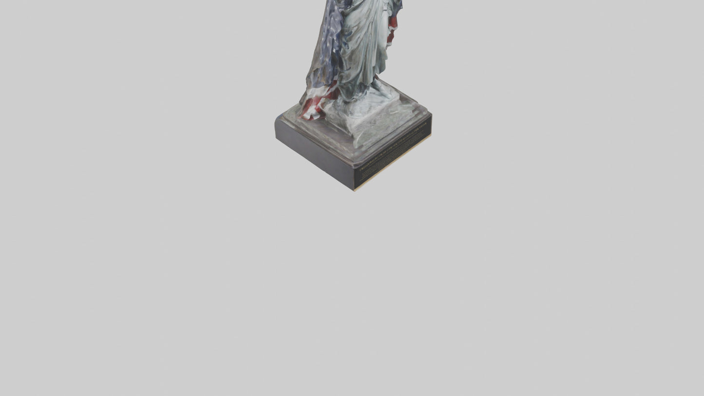 3D model Freedom from Fear statue model VR / AR / low-poly